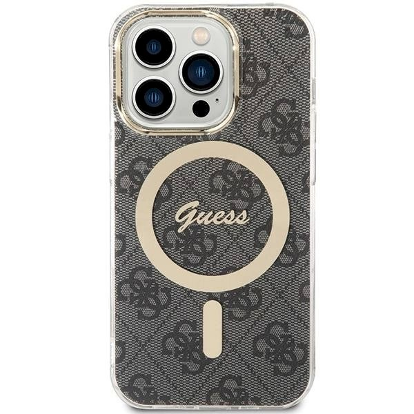 Originalus Guess dėklas IML 4G MagSafe case for iPhone 15 Pro - Juodas 1 Originalus Guess dėklas IML 4G MagSafe case for iPhone 15 Pro - Juodas 1