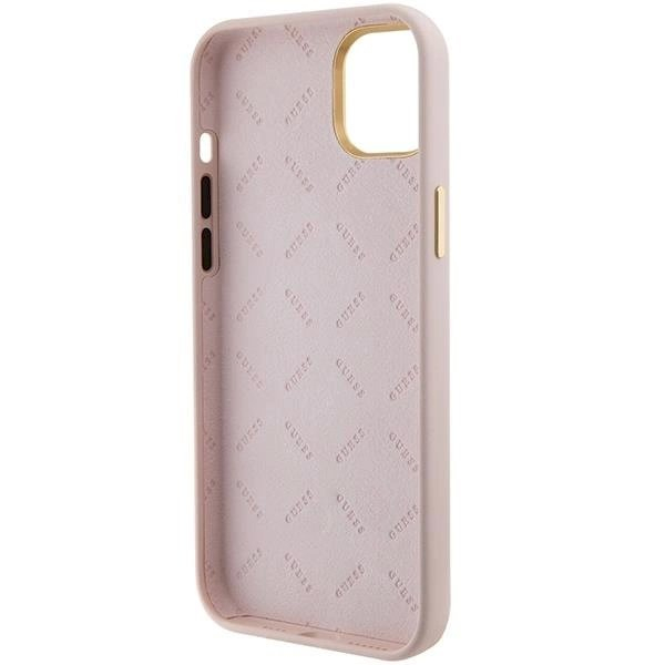 Originalus Guess dėklas Silicone Logo Strass 4G case for iPhone 15 - light Rožinis 5 Originalus Guess dėklas Silicone Logo Strass 4G case for iPhone 15 - light Rožinis 5