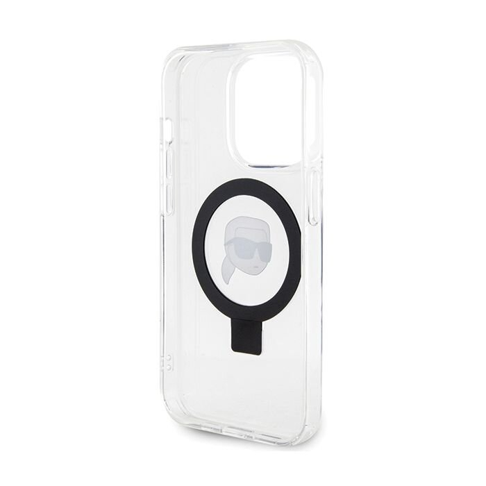 Originalus dėklas Karl Lagerfeld KLHMP15SHMRSKHH iPhone 15 6.1  Baltas/Baltas hardcase Ring Stand Karl Head MagSafe 2 Originalus dėklas Karl Lagerfeld KLHMP15SHMRSKHH iPhone 15 6.1  Baltas/Baltas hardcase Ring Stand Karl Head MagSafe 2