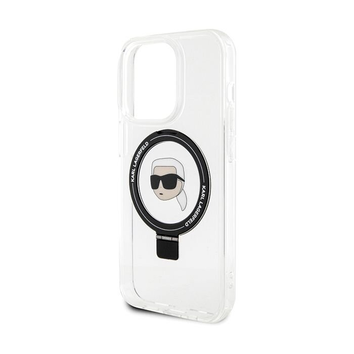 Originalus dėklas Karl Lagerfeld KLHMP15SHMRSKHH iPhone 15 6.1  Baltas/Baltas hardcase Ring Stand Karl Head MagSafe 1 Originalus dėklas Karl Lagerfeld KLHMP15SHMRSKHH iPhone 15 6.1  Baltas/Baltas hardcase Ring Stand Karl Head MagSafe 1