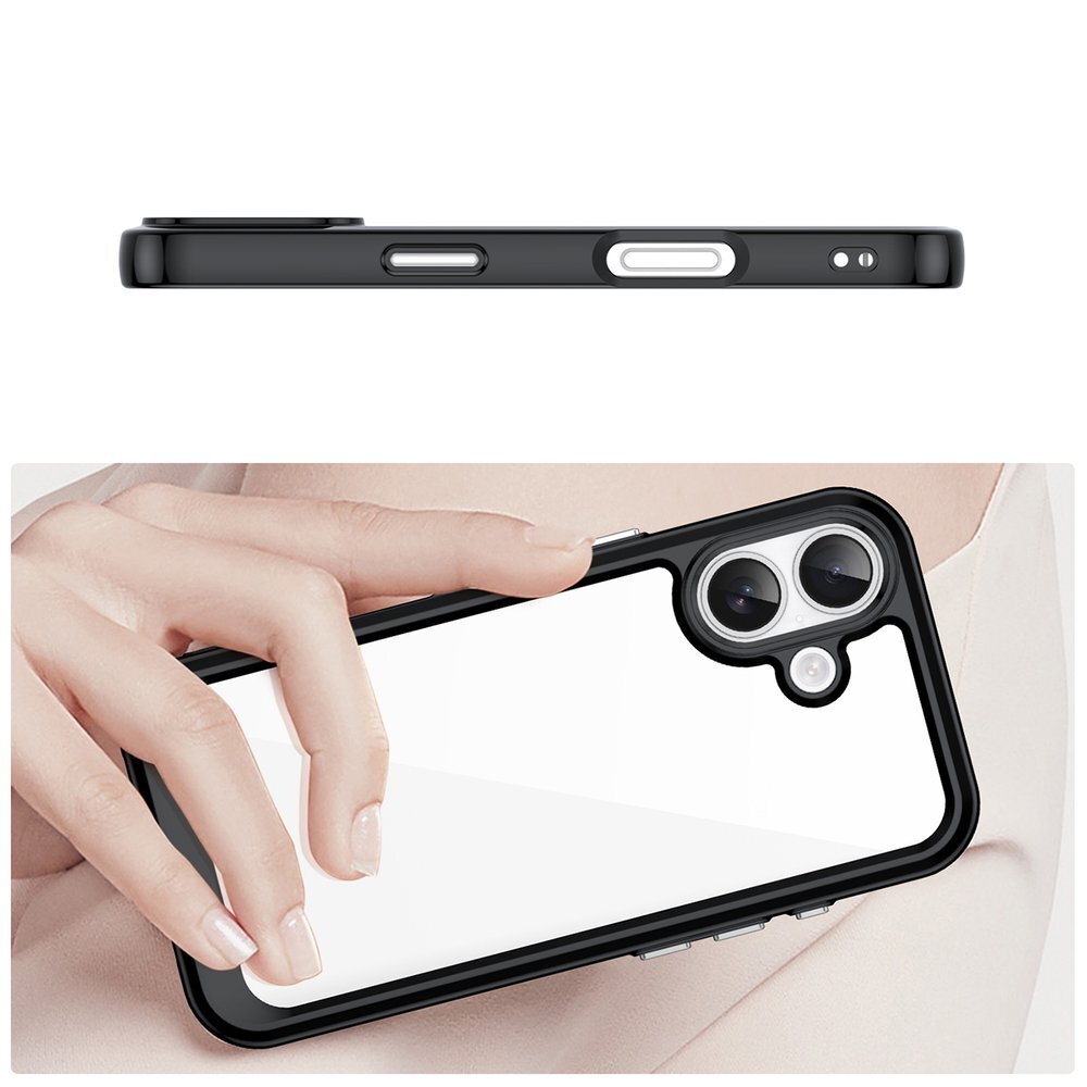 iPhone 17 Outer Space dėklas – juodai skaidrus 3 iPhone 17 Outer Space dėklas – juodai skaidrus 3