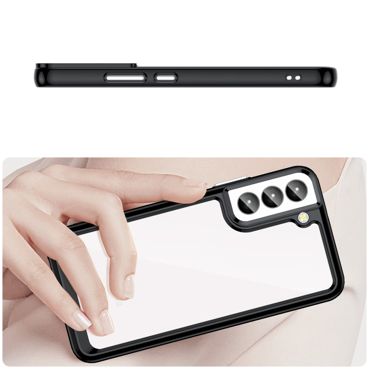 Dėklas Outer Space Case Samsung Galaxy S23 Plus juodais kraštais 7 Dėklas Outer Space Case Samsung Galaxy S23 Plus juodais kraštais 7