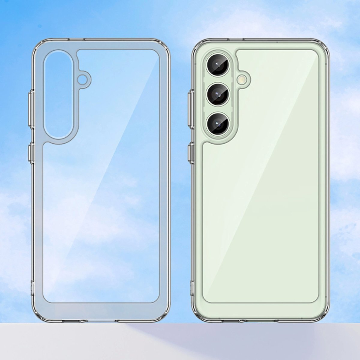 Dėklas Outer Space Gel Frame Samsung Galaxy S24 FE - Permatomas 2 Dėklas Outer Space Gel Frame Samsung Galaxy S24 FE - Permatomas 2