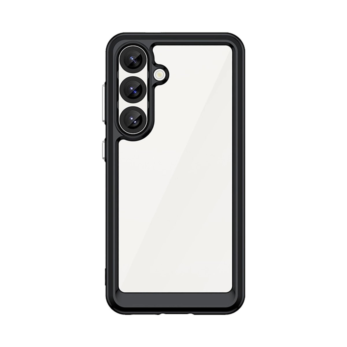 Dėklas Outer Space Gel Frame Samsung Galaxy S25 - Juodas 1 Dėklas Outer Space Gel Frame Samsung Galaxy S25 - Juodas 1