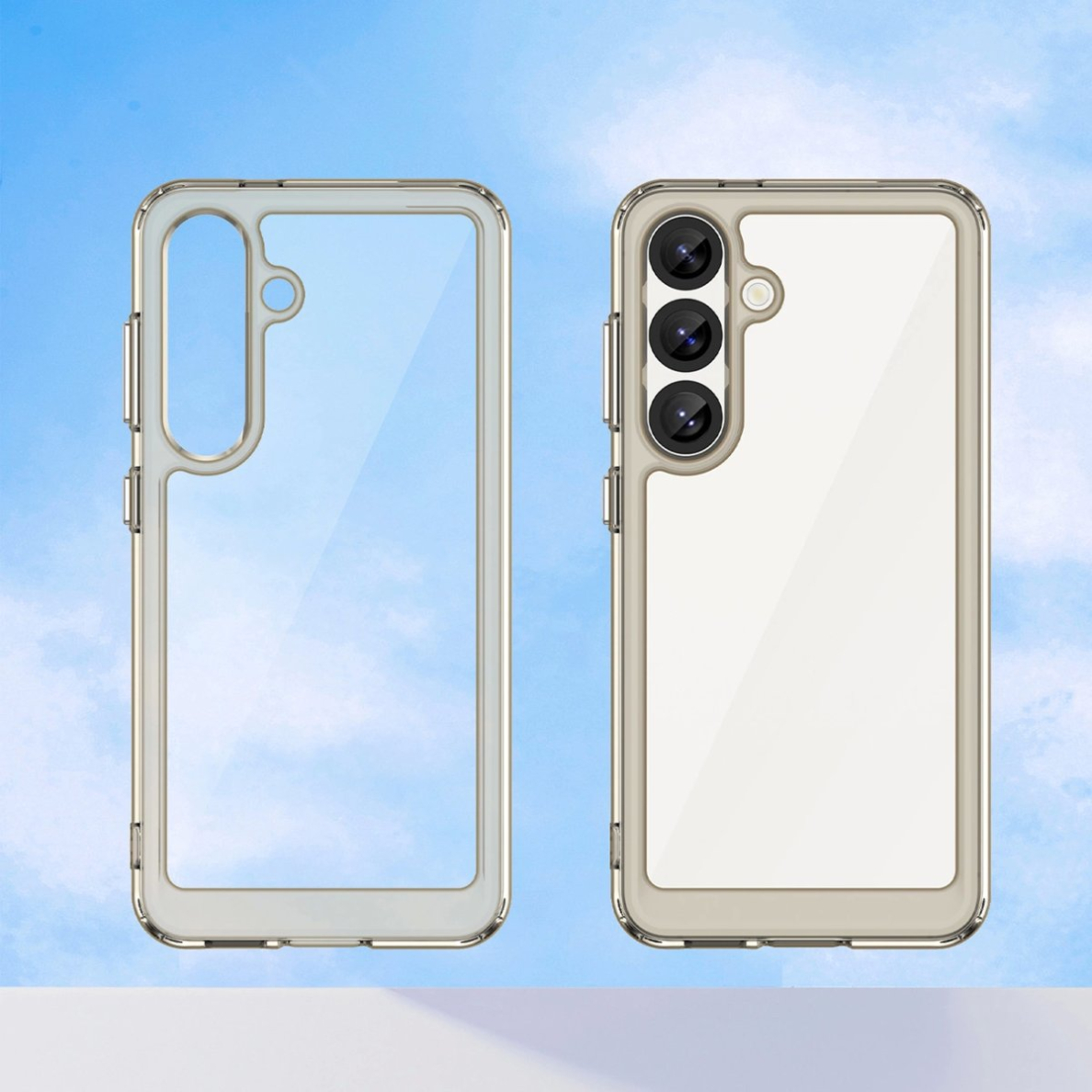 Dėklas Outer Space Gel Frame Samsung Galaxy S25 - Skaidrus Juodas 5 Dėklas Outer Space Gel Frame Samsung Galaxy S25 - Skaidrus Juodas 5