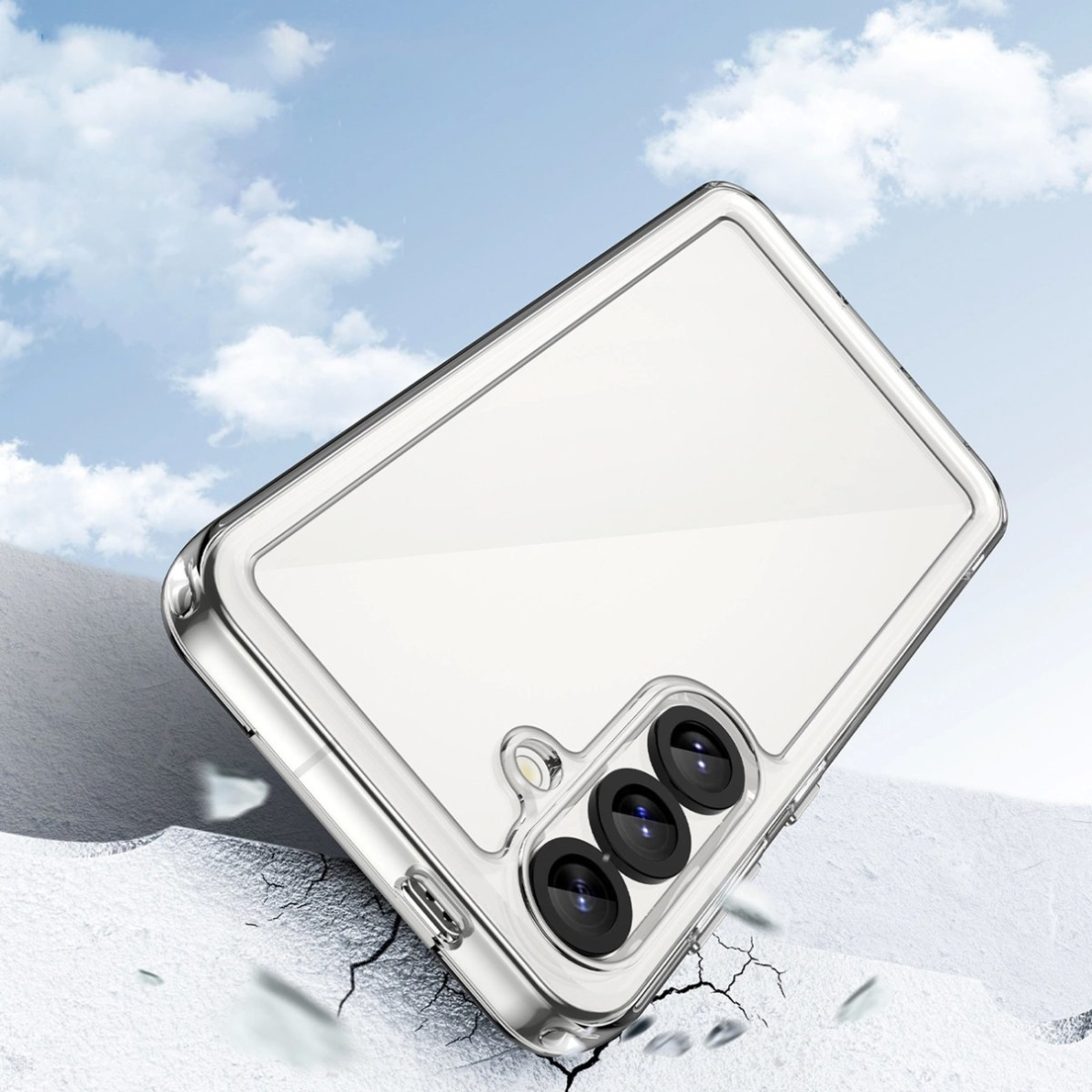 Dėklas Outer Space Gel Frame Samsung Galaxy S25 - Skaidrus Juodas 2 Dėklas Outer Space Gel Frame Samsung Galaxy S25 - Skaidrus Juodas 2