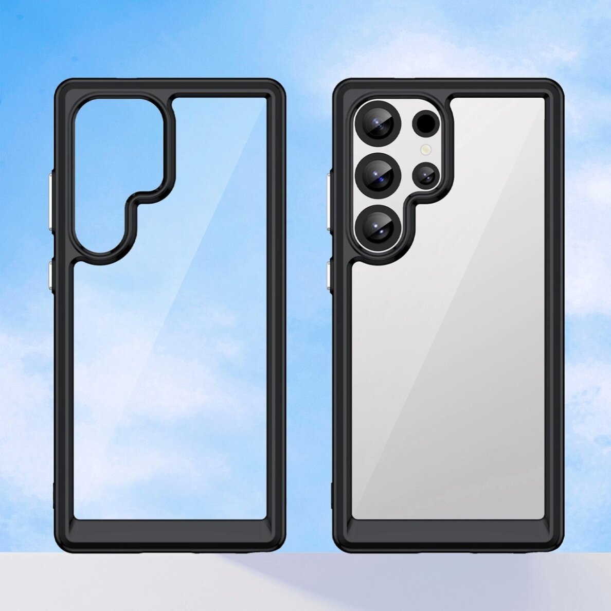 Akcija! Dėklas Outer Space Gel Frame Samsung Galaxy S25 Ultra - Juodas 6 Akcija! Dėklas Outer Space Gel Frame Samsung Galaxy S25 Ultra - Juodas 6