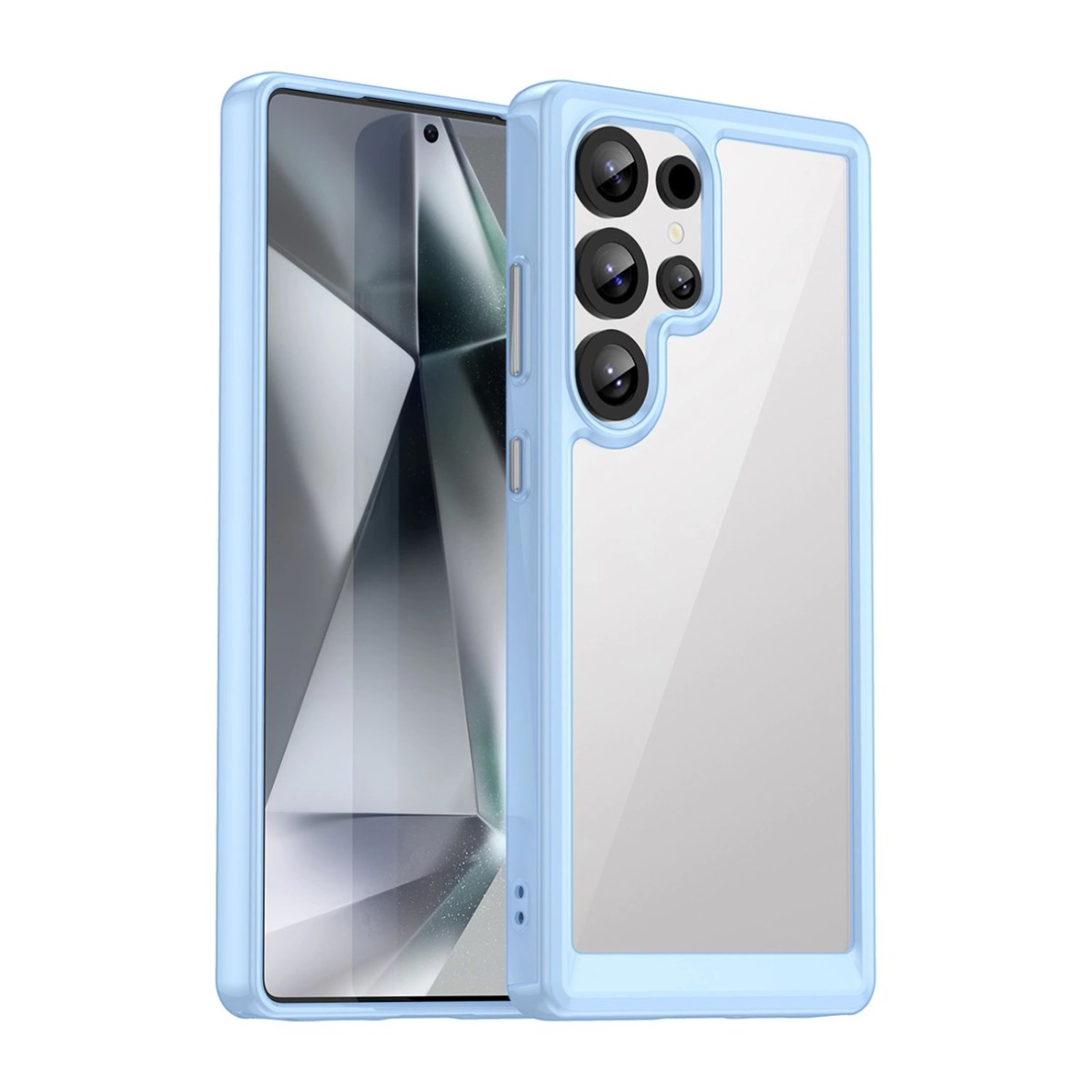 Dėklas Outer Space Gel Frame Samsung Galaxy S25 Ultra - Mėlynas Dėklas Outer Space Gel Frame Samsung Galaxy S25 Ultra - Mėlynas