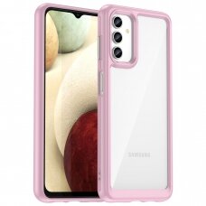 Dėklas Outer Space Case Samsung Galaxy A13 5G rožiniais kraštais