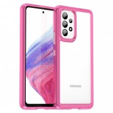 Dėklas Outer Space Case Samsung Galaxy A53 5G rožiniais kraštais