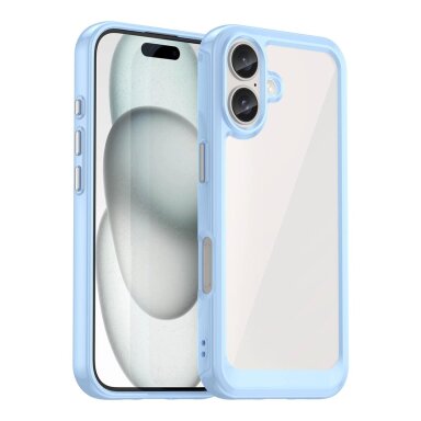 Dėklas Outer Space Gel Frame iPhone 16 Plus - Mėlynas Dėklas Outer Space Gel Frame iPhone 16 Plus - Mėlynas