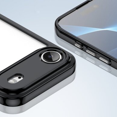 iPhone 17 Air Outer Space dėklas – juodai skaidrus 5