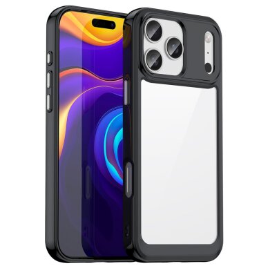 iPhone 17 Pro Outer Space dėklas – juodai skaidrus iPhone 17 Pro Outer Space dėklas – juodai skaidrus