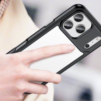 iPhone 17 Pro Max Outer Space dėklas – juodai skaidrus 4 iPhone 17 Pro Max Outer Space dėklas – juodai skaidrus 4