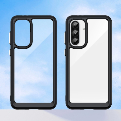 Outer Space dėklas su lanksčiu rėmeliu Samsung Galaxy A26 - juodas 6