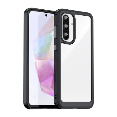 Outer Space dėklas su lanksčiu rėmeliu Samsung Galaxy A26 - juodas