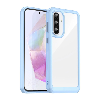Outer Space dėklas su lanksčiu rėmeliu Samsung Galaxy A26 - mėlynas