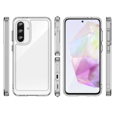 Outer Space dėklas su lanksčiu rėmeliu Samsung Galaxy A26 - permatomas 1