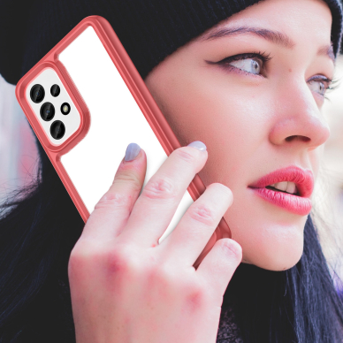 Dėklas Outer Space Case Samsung Galaxy A33 5G raudonais kraštais 6