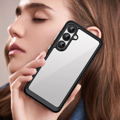 Outer Space dėklas su lanksčiu rėmeliu Samsung Galaxy A36 - juodas 5