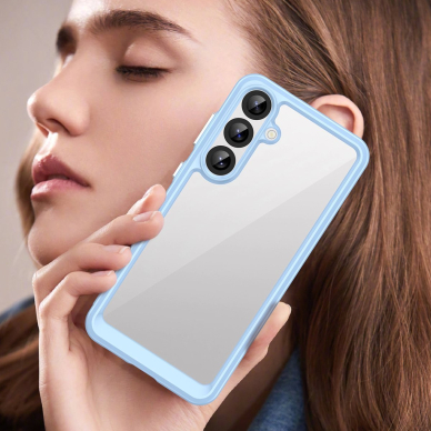 Outer Space dėklas su lanksčiu rėmeliu Samsung Galaxy A36 - mėlynas 4 Outer Space dėklas su lanksčiu rėmeliu Samsung Galaxy A36 - mėlynas 4