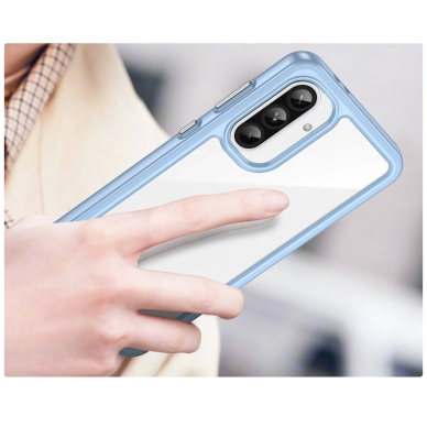 Outer Space dėklas su lanksčiu rėmeliu Samsung Galaxy A56 - mėlynas 4