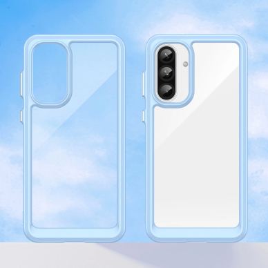 Outer Space dėklas su lanksčiu rėmeliu Samsung Galaxy A56 - mėlynas 6