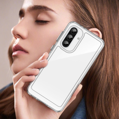 Outer Space dėklas su lanksčiu rėmeliu Samsung Galaxy A56 - permatomas 6