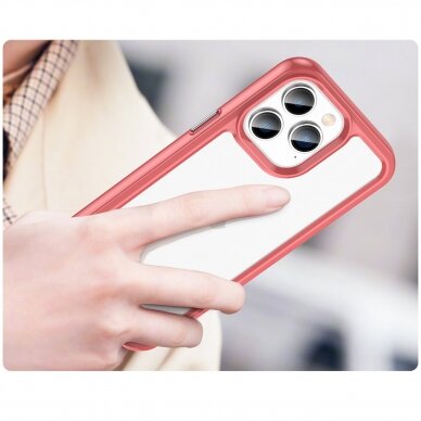 Dėklas Outer Space Case iPhone 14 Pro Max Raudonas 4