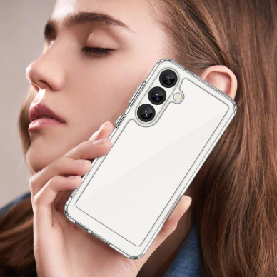 Google Pixel 10 5G Outer Space dėklas su geliniu rėmeliu - skaidrus 5