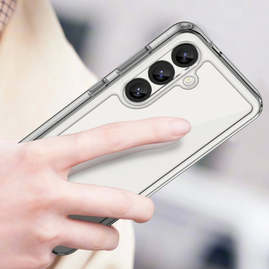 Google Pixel 10 Pro XL 5G Outer Space dėklas su geliniu rėmeliu - skaidrus 3