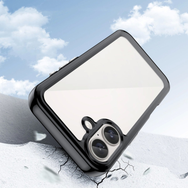 Dėklas Outer Space Gel Frame iPhone 16 Plus - Juodas 2 Dėklas Outer Space Gel Frame iPhone 16 Plus - Juodas 2