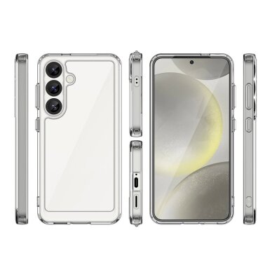 Realme 14 5G dėklas Outer Space Case su geliniu rėmeliu – skaidrus 1