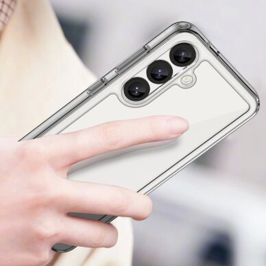 Realme 14 5G dėklas Outer Space Case su geliniu rėmeliu – skaidrus 3