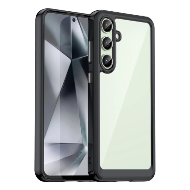 Dėklas Outer Space Gel Frame Samsung Galaxy S24 FE - Juodas Dėklas Outer Space Gel Frame Samsung Galaxy S24 FE - Juodas