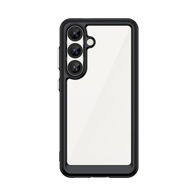 Dėklas Outer Space Gel Frame Samsung Galaxy S25 - Juodas 1 Dėklas Outer Space Gel Frame Samsung Galaxy S25 - Juodas 1