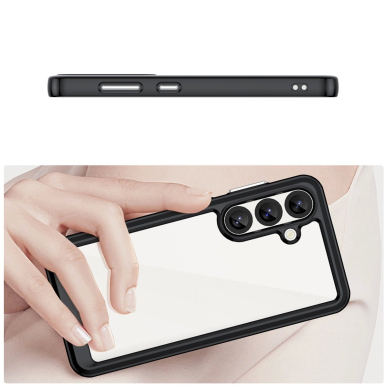 Dėklas Outer Space Gel Frame Samsung Galaxy S25 - Juodas 5 Dėklas Outer Space Gel Frame Samsung Galaxy S25 - Juodas 5