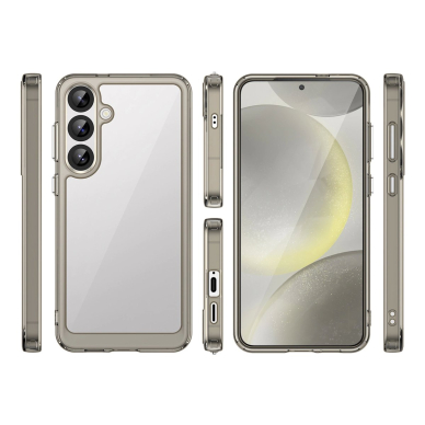 Dėklas Outer Space Gel Frame Samsung Galaxy S25+ - Skaidrus Juodas 1 Dėklas Outer Space Gel Frame Samsung Galaxy S25+ - Skaidrus Juodas 1