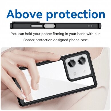 Dėklas Outer Space Case with gel frame for Xiaomi Redmi Note 13 5G - Juodas 3 Dėklas Outer Space Case with gel frame for Xiaomi Redmi Note 13 5G - Juodas 3