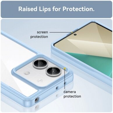 Dėklas Outer Space Case with gel frame for Xiaomi Redmi Note 13 5G - Mėlynas 5 Dėklas Outer Space Case with gel frame for Xiaomi Redmi Note 13 5G - Mėlynas 5