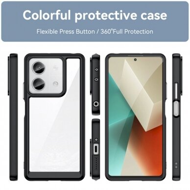 Dėklas Outer Space Case with gel frame for Xiaomi Redmi Note 13 Pro+ - Juodas 1 Dėklas Outer Space Case with gel frame for Xiaomi Redmi Note 13 Pro+ - Juodas 1