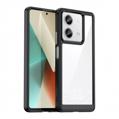 Dėklas Outer Space Case with gel frame for Xiaomi Redmi Note 13 Pro - Juodas Dėklas Outer Space Case with gel frame for Xiaomi Redmi Note 13 Pro - Juodas