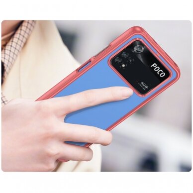Dėklas Outer Space Case Xiaomi Poco M4 Pro Raudonais kraštais 4 Dėklas Outer Space Case Xiaomi Poco M4 Pro Raudonais kraštais 4