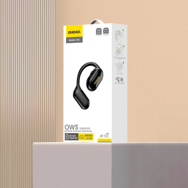 Dudao U4A OWS Bluetooth 5.3 IPX5 verslo ausinė – juoda 6