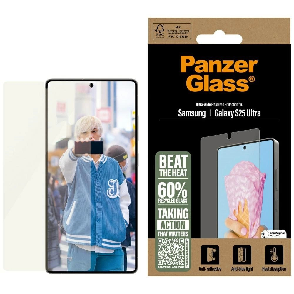 PanzerGlass All-in-One Ultra-Wide Fit apsauginis stiklas skirtas Samsung Galaxy S25 Ultra PanzerGlass All-in-One Ultra-Wide Fit apsauginis stiklas skirtas Samsung Galaxy S25 Ultra