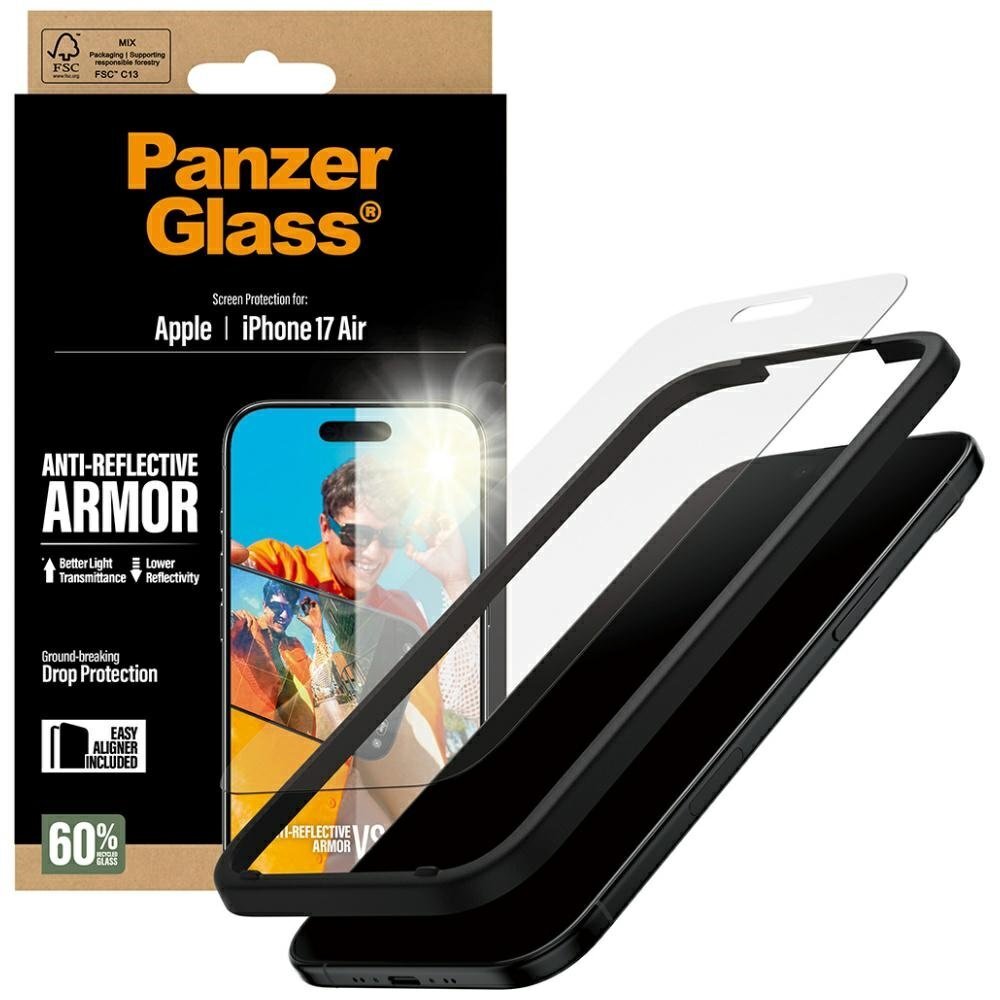 iPhone Air PanzerGlass Armor Anti-Reflective EasyAligner grūdintas stiklas 3 iPhone Air PanzerGlass Armor Anti-Reflective EasyAligner grūdintas stiklas 3