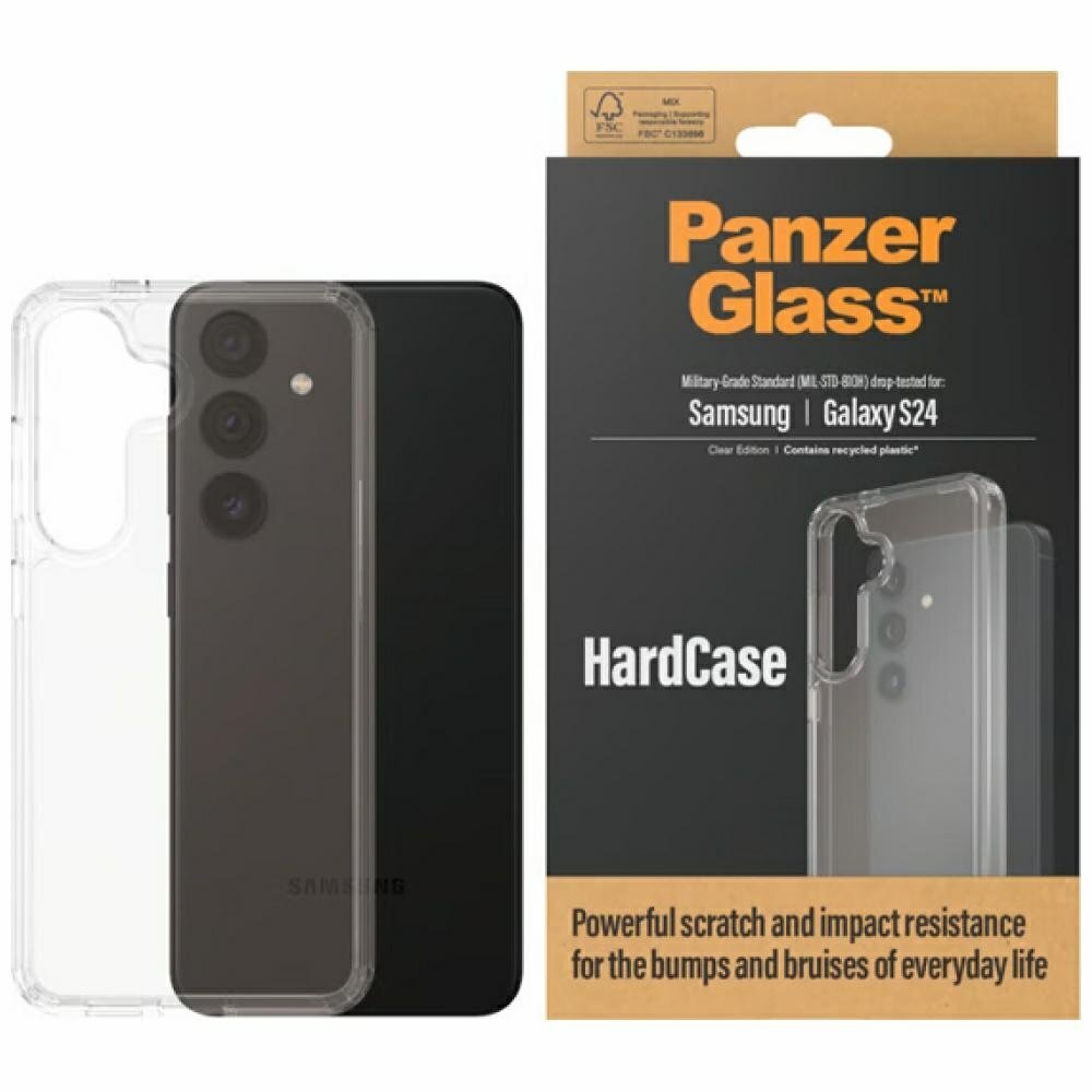 Samsung Galaxy S24 PanzerGlass HardCase Military Grade dėklas – skaidrus 1