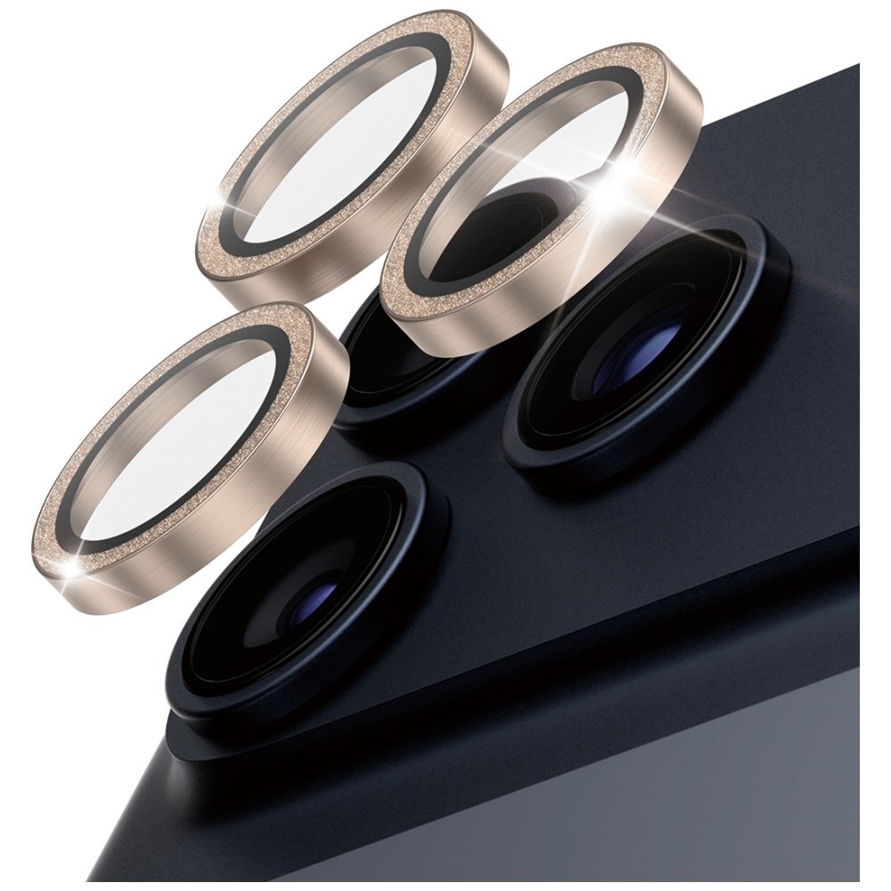 iPhone 17 Pro / 17 Pro Max / 16 Pro / 16 Pro Max PanzerGlass Hoops Glitter auksinis kameros apsauginis stiklas 1 iPhone 17 Pro / 17 Pro Max / 16 Pro / 16 Pro Max PanzerGlass Hoops Glitter auksinis kameros apsauginis stiklas 1