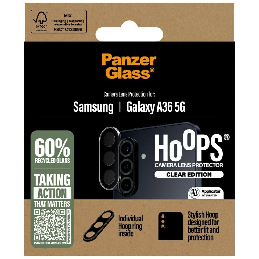 PanzerGlass Hoops kameros apsauga – grūdintas stiklas skirtas Samsung Galaxy A36 5G – skaidrus 3 PanzerGlass Hoops kameros apsauga – grūdintas stiklas skirtas Samsung Galaxy A36 5G – skaidrus 3