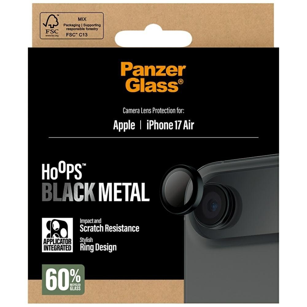 iPhone Air PanzerGlass Hoops kameros apsauga – juoda 4